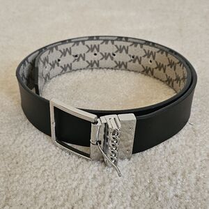 Black Belt with Silver Buckle